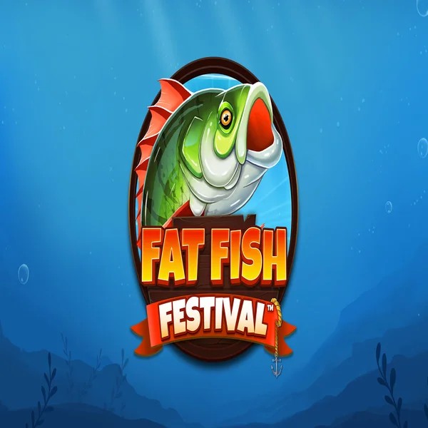 Fat Fish Festival slot logo by Wishbone Games at Joo